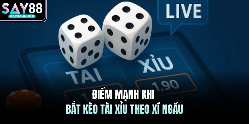 Điểm mạnh khi bắt kèo tài xỉu theo xí ngầu